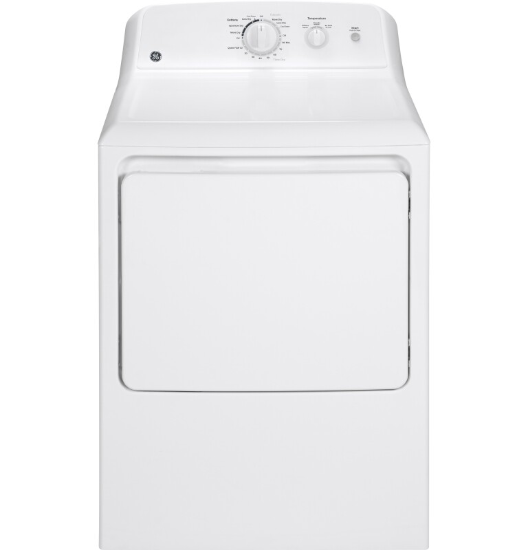 6.2 cu. ft. Capacity Electric Dryer with Up To 120 ft. Venting and Shallow Depth GTX22EASKWW