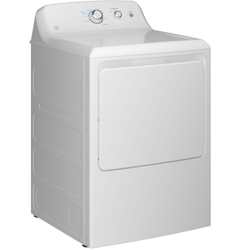 6.2 cu. ft. Capacity Electric Dryer with Up To 120 ft. Venting and Shallow Depth GTX33EASKWW
