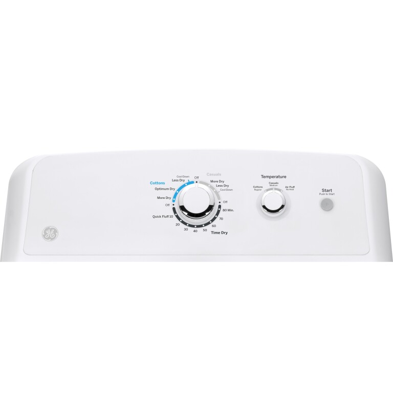 6.2 cu. ft. Capacity Gas Dryer with Up To 120 ft. Venting and Shallow Depth GTX33GASKWW