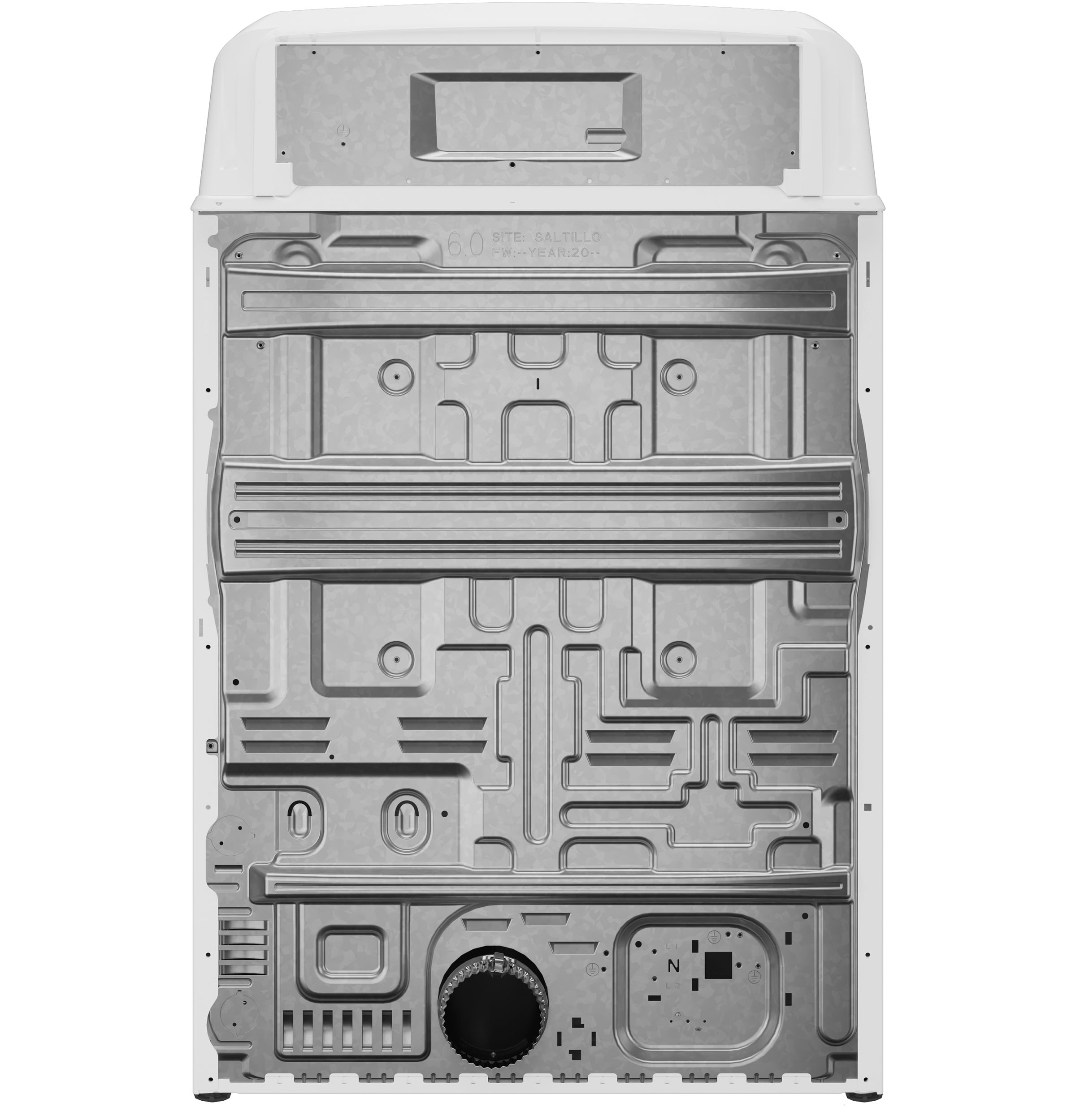 6.2 cu. ft. Capacity Electric Dryer with Up To 120 ft. Venting and Shallow Depth GTX38EASWWS