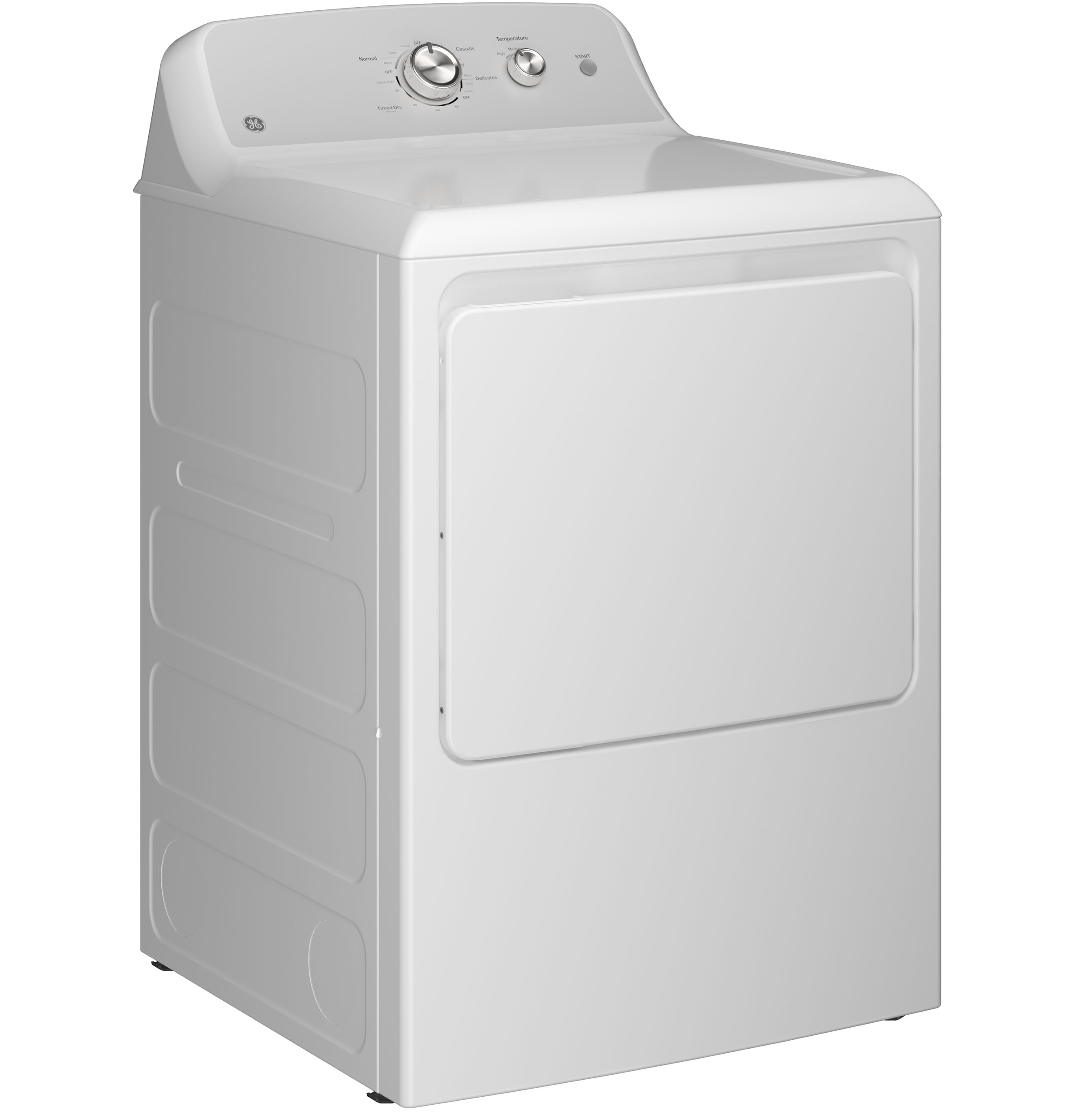 6.2 cu. ft. Capacity Gas Dryer with Up To 120 ft. Venting and Shallow Depth GTX38GASWWS
