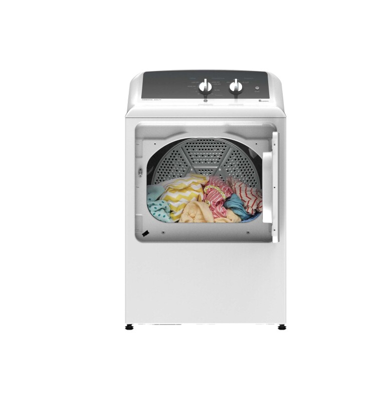 6.2 cu. ft. Capacity Electric Dryer with Up To 120 ft. Venting and 5-yr Limited Warranty GTX52EASPWB