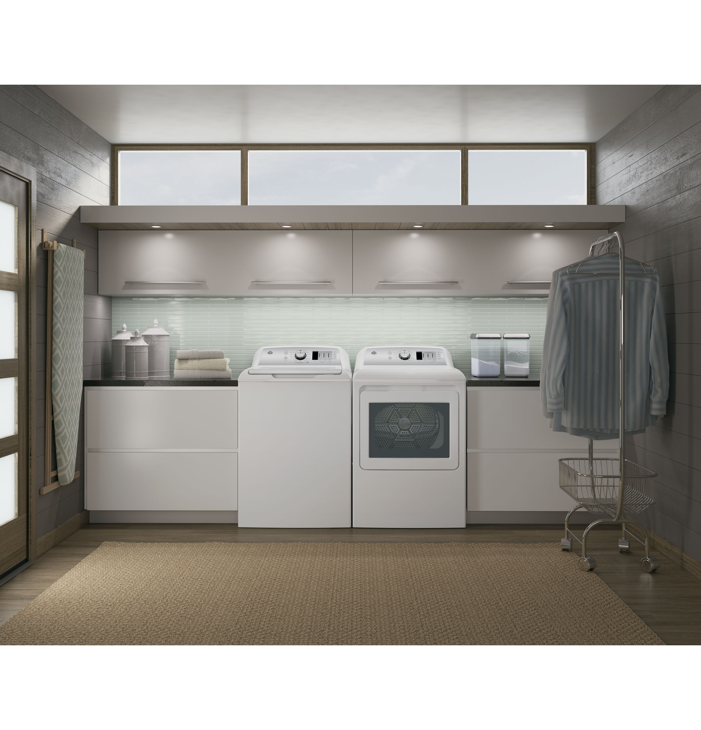 6.1 cu. ft. capacity aluminized alloy drum electric dryer with HE Sensor Dry GTX65EBSJWS