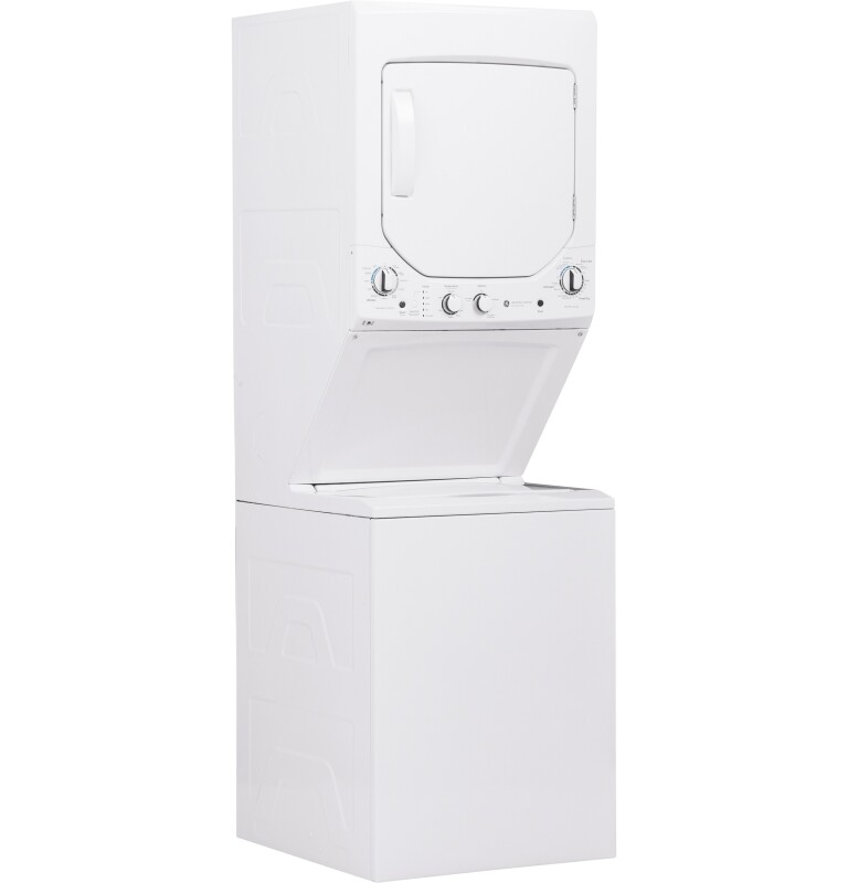 Unitized Spacemaker 2.3 cu. ft. Capacity Washer with Stainless Steel Basket and 4.4 cu. ft. Capacity Electric Dryer GUD24ESSMWW