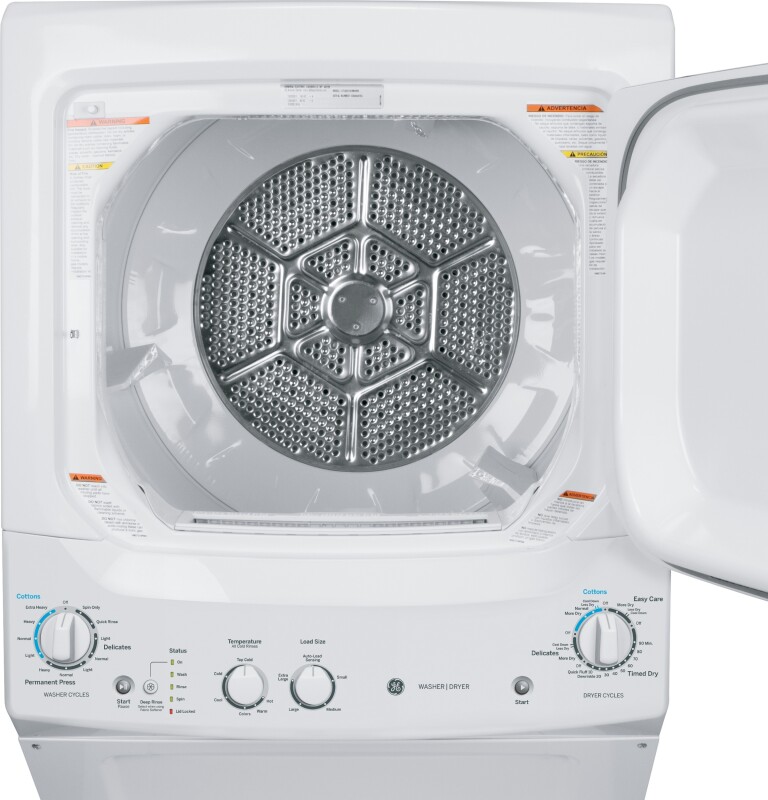 Unitized Spacemaker 3.2 DOE cu. ft. Washer and 5.9 cu. ft. Gas Dryer GUD27GSSJWW