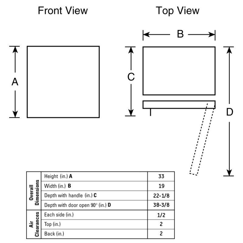 Wine or Beverage Center GVS04BDWSS