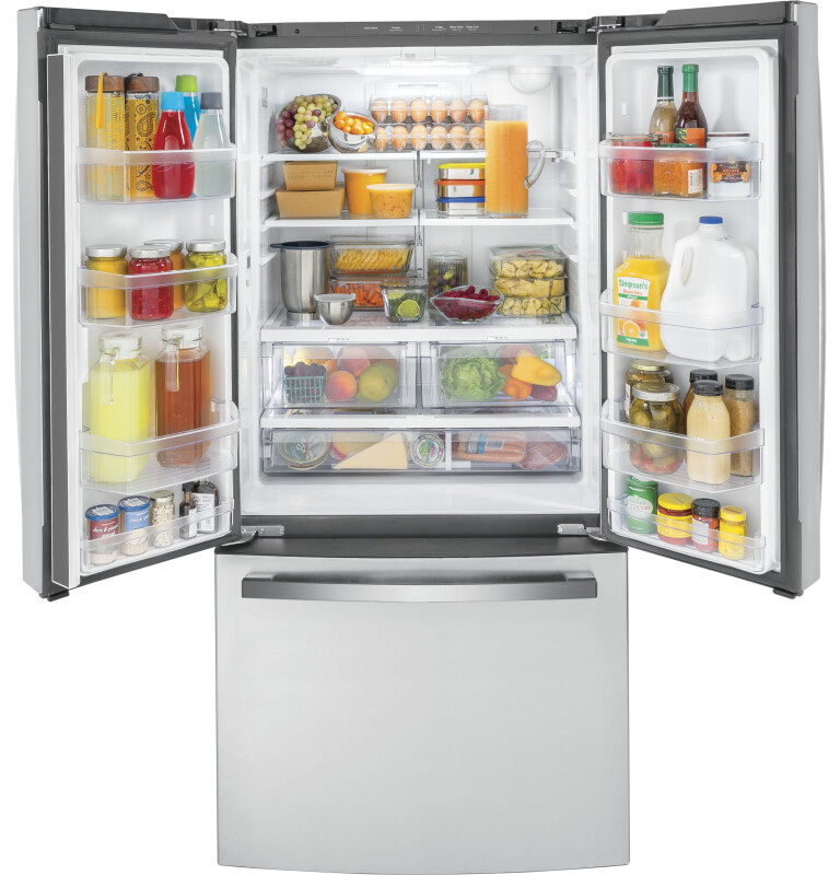 18.6 Cu. Ft. Counter-Depth French-Door Refrigerator GWE19JSLSS