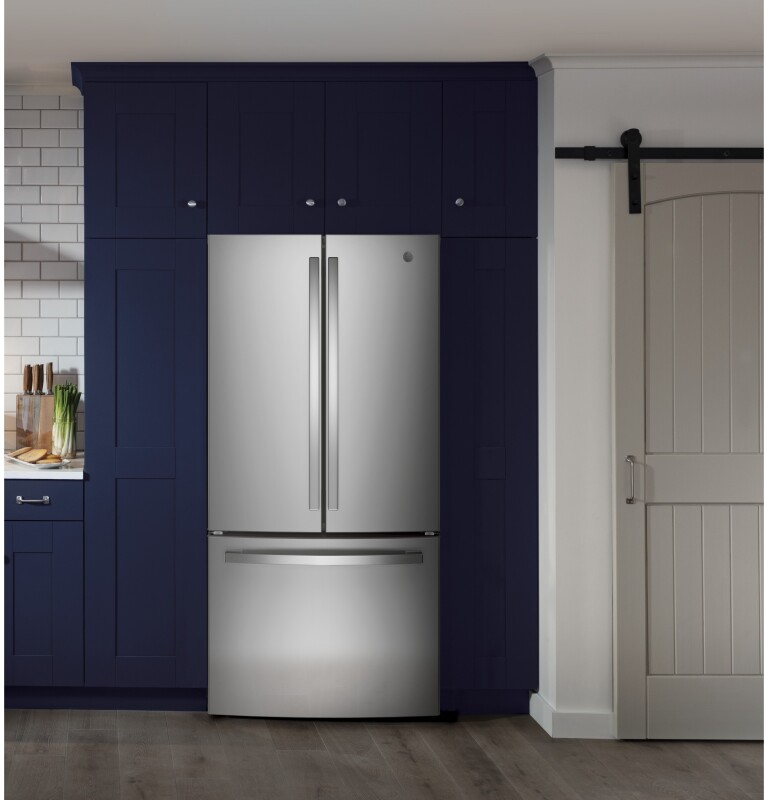 18.6 Cu. Ft. Counter-Depth French-Door Refrigerator GWE19JSLSS