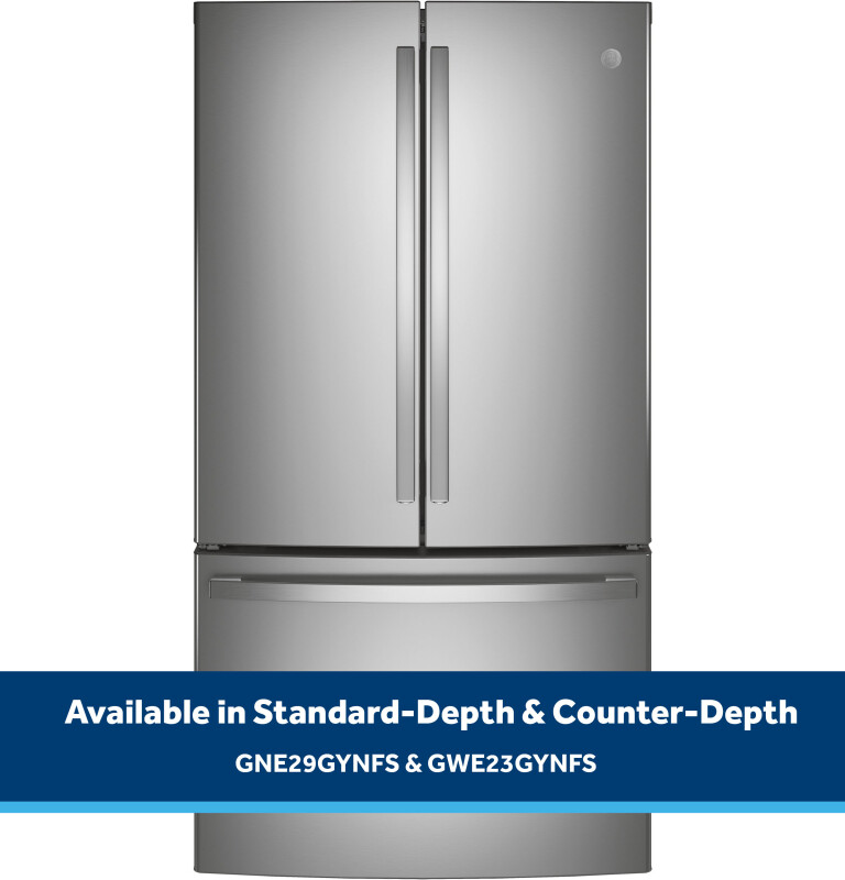 23.1 Cu. Ft. Counter-Depth Fingerprint Resistant French-Door Refrigerator GWE23GYNFS