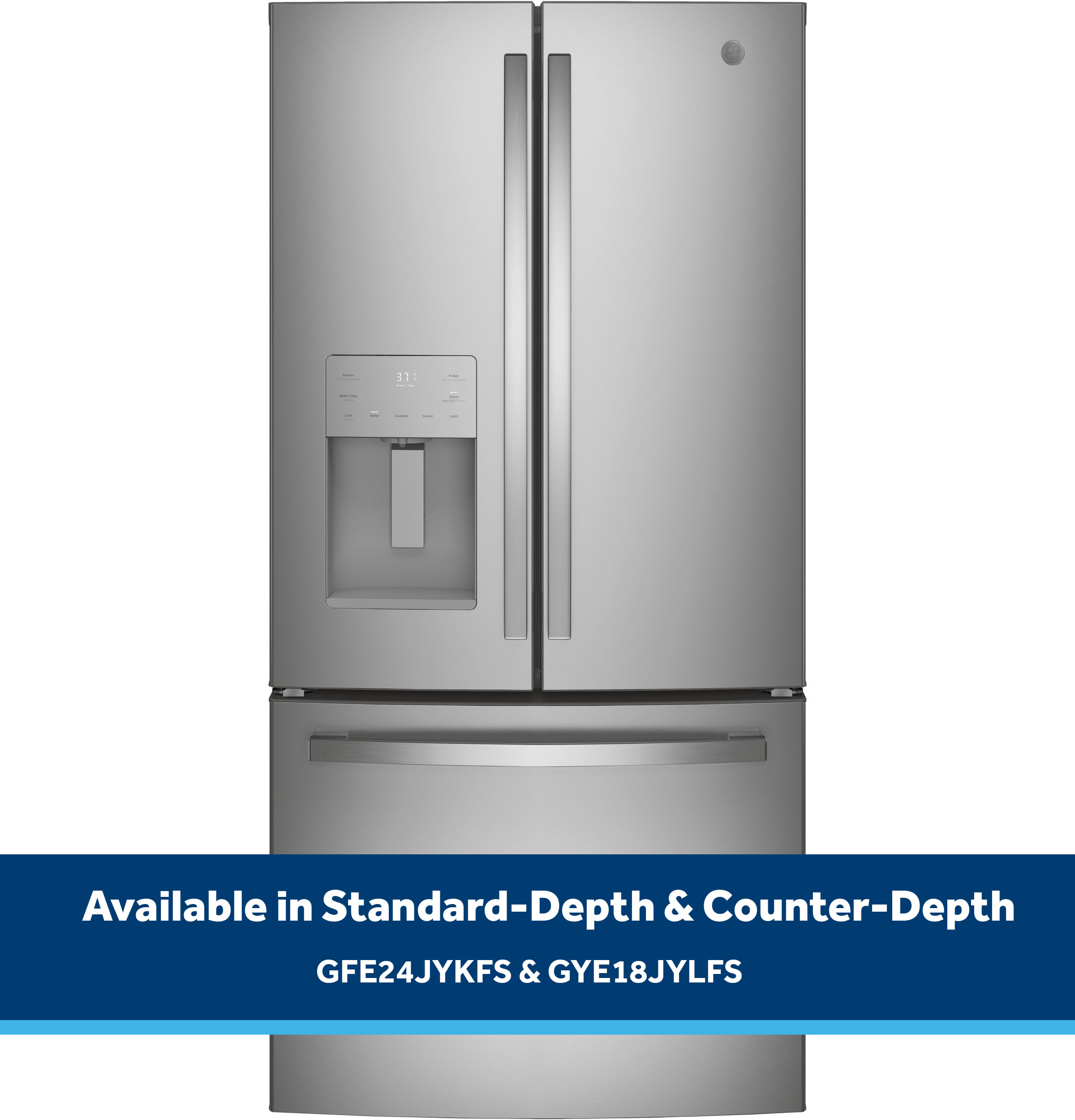 17.5 Cu. Ft. Counter-Depth French-Door Refrigerator GYE18JYLFS