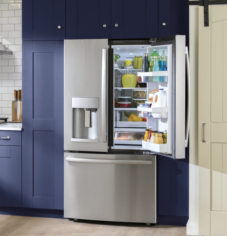 22.1 Cu. Ft. Counter-Depth French-Door Refrigerator GYE22HSKSS
