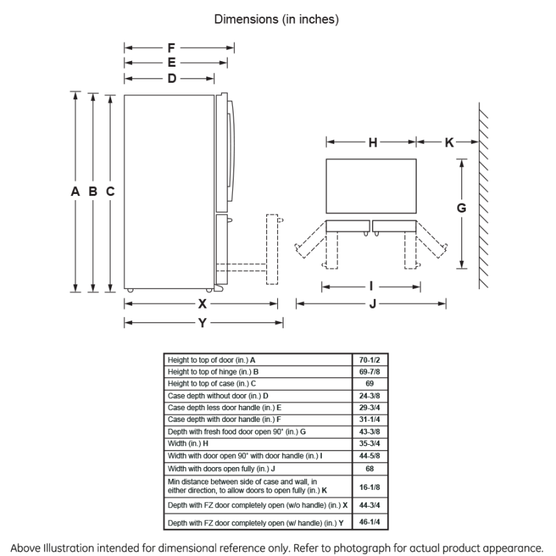 22.2 Cu. Ft. Counter-Depth French-Door Refrigerator GYS22GMNES