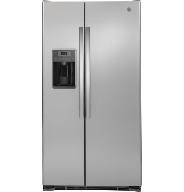 GE 21.9 Cu. Ft. Counter-Depth Side-By-Side Refrigerator Stainless Steel GZS22DSJSS Picture 1