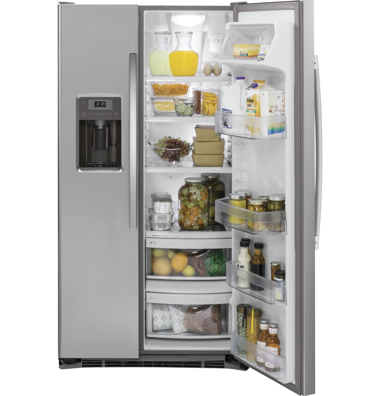21.9 Cu. Ft. Counter-Depth Side-By-Side Refrigerator GZS22DSJSS