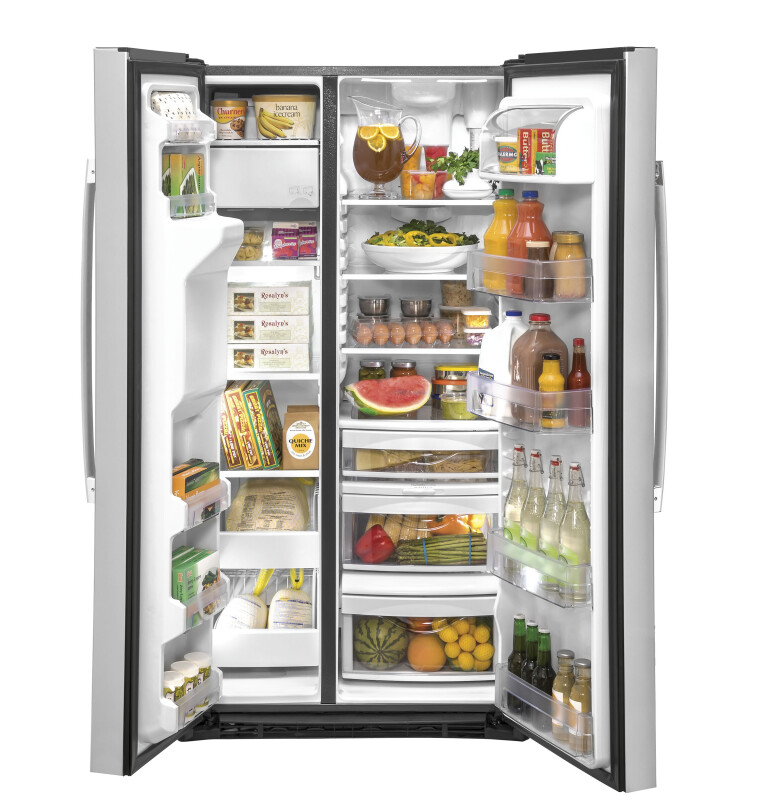 21.8 Cu. Ft. Counter-Depth Fingerprint Resistant Side-By-Side Refrigerator GZS22IYNFS