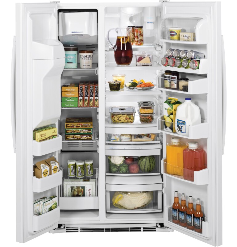 22.7 Cu. Ft. Counter-Depth Side-By-Side Refrigerator GZS23HGEWW