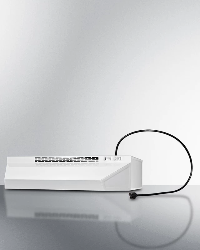 20" Under Cabinet Recirculating Range Hood with Plug H1720PTCRDWH