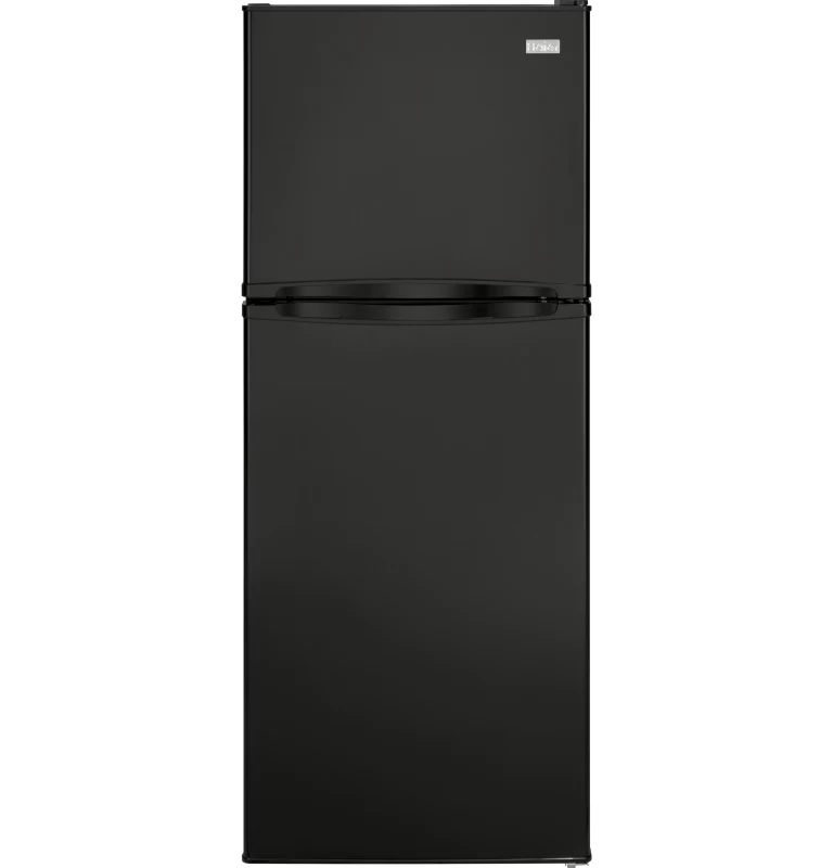 Haier 9.8 Cu. Ft. Top Freezer Refrigerator Black HA10TG21SB Picture 1