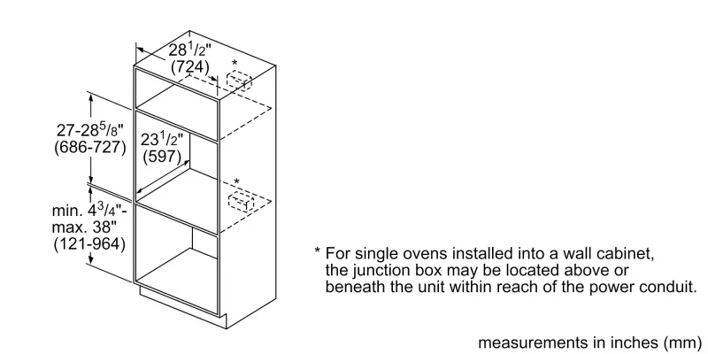 500 Series Single Wall Oven 30'' Right SideOpening Door HBL5455RUC