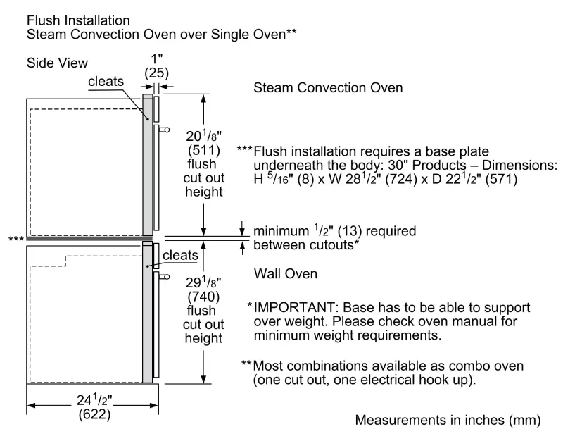 500 Series Single Wall Oven 30'' Right SideOpening Door HBL5455RUC