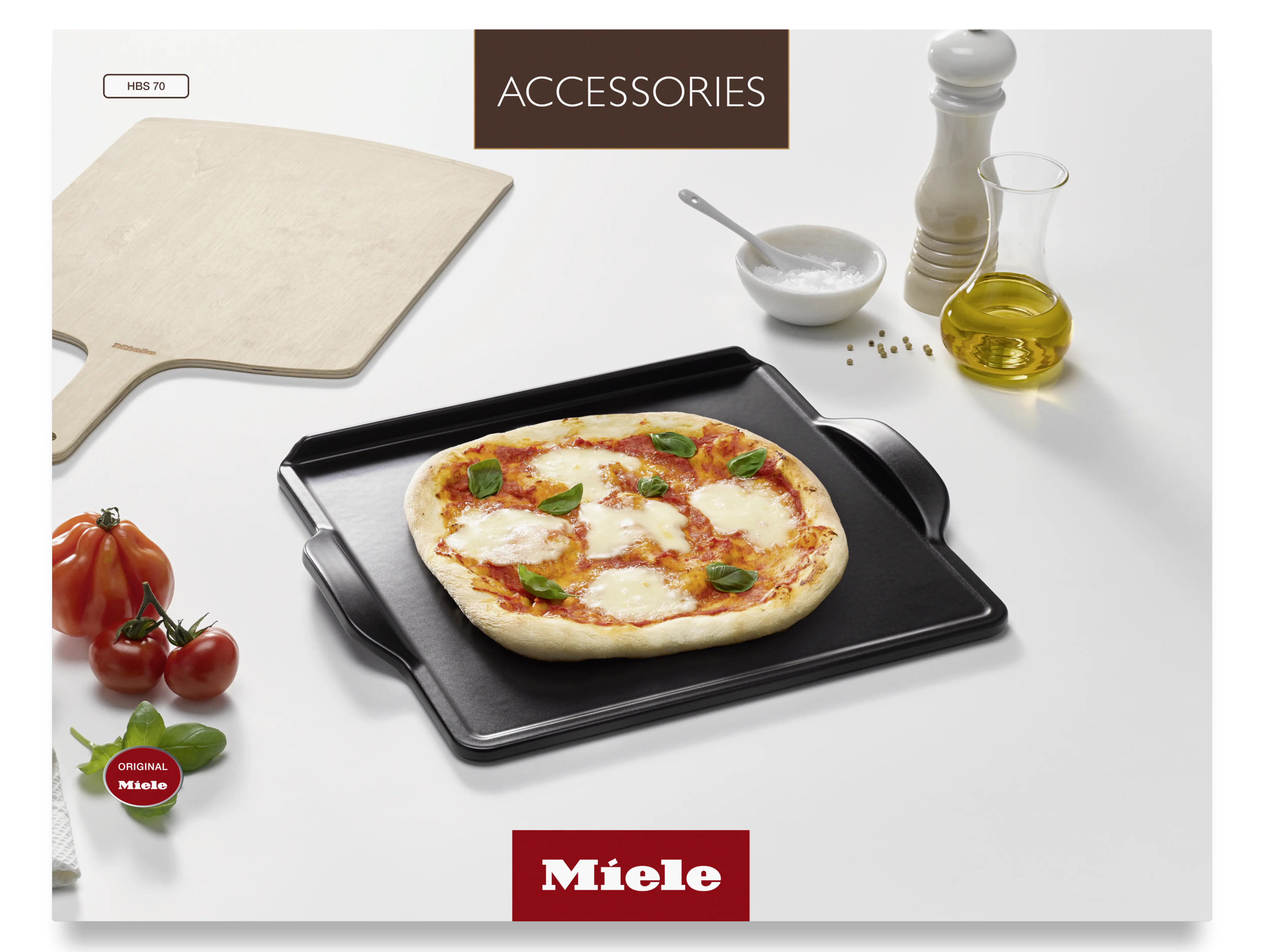Gourmet baking and pizza stone for achieving the same results as if baked in a stone oven. HBS70