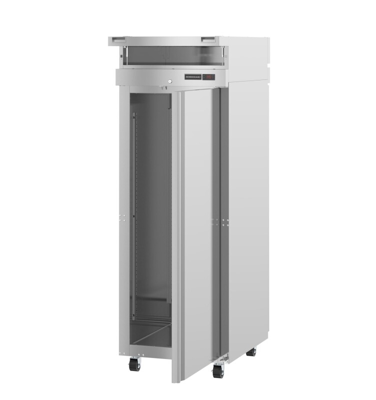 HC1A-FS-FS, Heated Cabinet, Single Section Pass Thru Upright, Full Stainless Doors with LockTitle HC1AFSFS