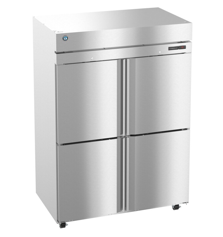 HC2A-HS, Heated Cabinet, Two Section Upright, Half Stainless Doors with LockTitle HC2AHS