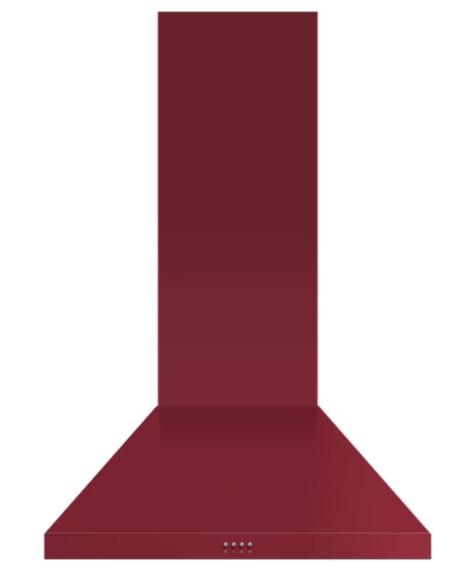 Fisher Paykel Wall Range Hood, 30", Pyramid Chimney Red HC30PCR1 Picture 1