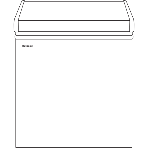 Hotpoint® 5.1 Cu. Ft. Manual Defrost Chest Freezer HCM5SMWW