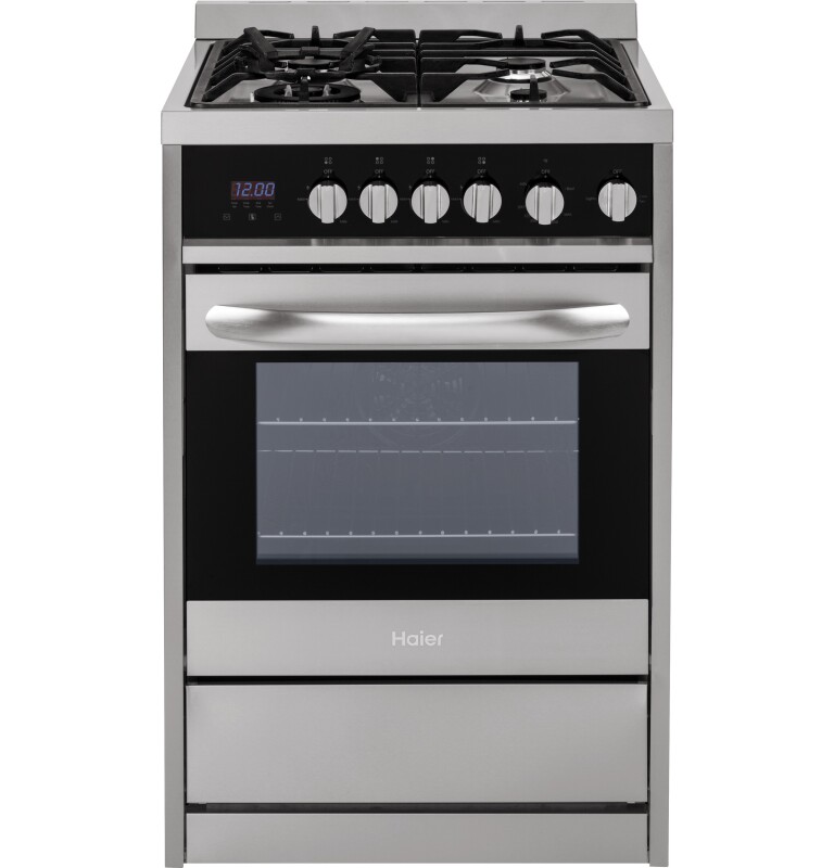 Haier 24" 2.0 Cu. Ft. Gas Free-Standing Range Stainless Steel HCR2250AGS Picture 1