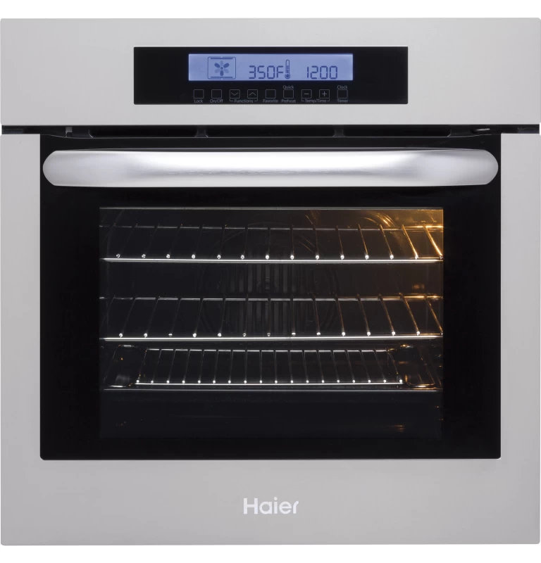 Haier 24" Single 2.0 Cu. Ft.True European Convection Oven Stainless Steel HCW2360AES Picture 1