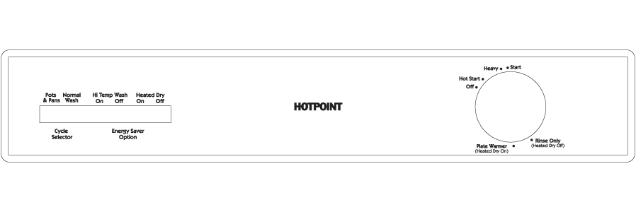 Hotpoint® Built-In Dishwasher HDA3600DCC