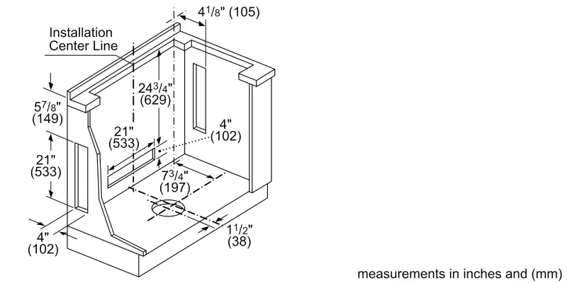 800 Series Downdraft Ventilation HDD80052UC