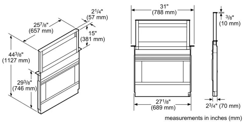 800 Series Downdraft Ventilation HDD80052UC