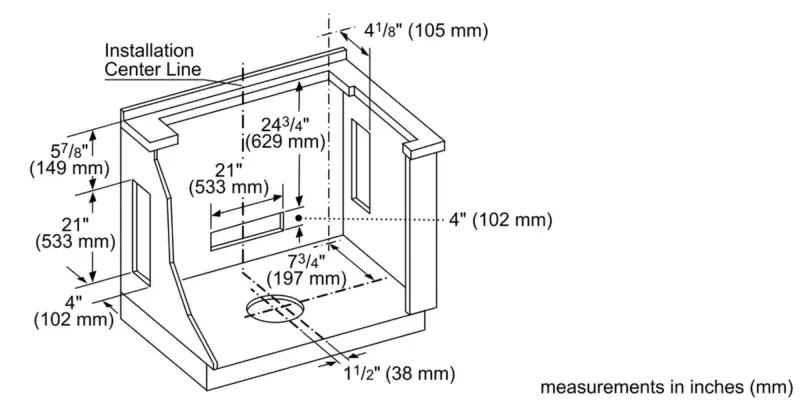 800 Series Downdraft Ventilation HDD80052UC