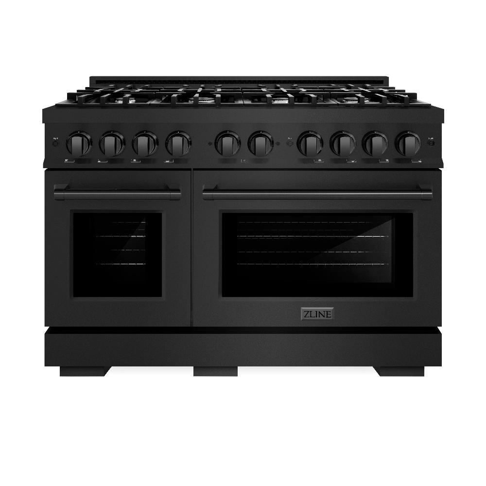 48 in. 6.7 cu. ft. Select Double Oven Dual Fuel Range with 8 Burner Gas Cooktop HDRB48