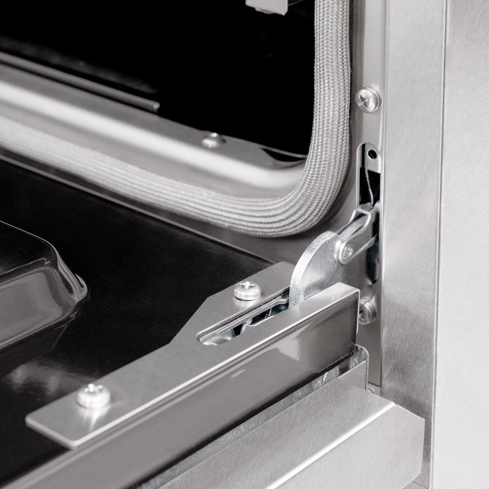 ZLINE 48 in. 6.7 cu. ft. Select Double Oven Dual Fuel Range with 8 Burner Gas Cooktop in DuraSnow® Stainless Steel with White Matte Doors (HDRS-WM-48) HDRSWM48