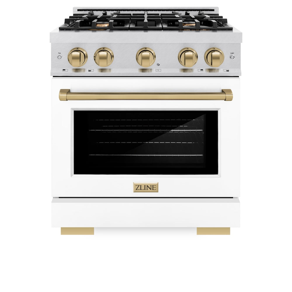 Autograph Edition 30 in. 4.2 cu. ft. Select Dual Fuel Range with 4 Burner Gas Cooktop and Electric Convection Oven HDRSZWM30CB