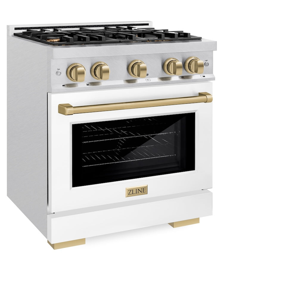 Autograph Edition 30 in. 4.2 cu. ft. Select Dual Fuel Range with 4 Burner Gas Cooktop and Electric Convection Oven HDRSZWM30CB