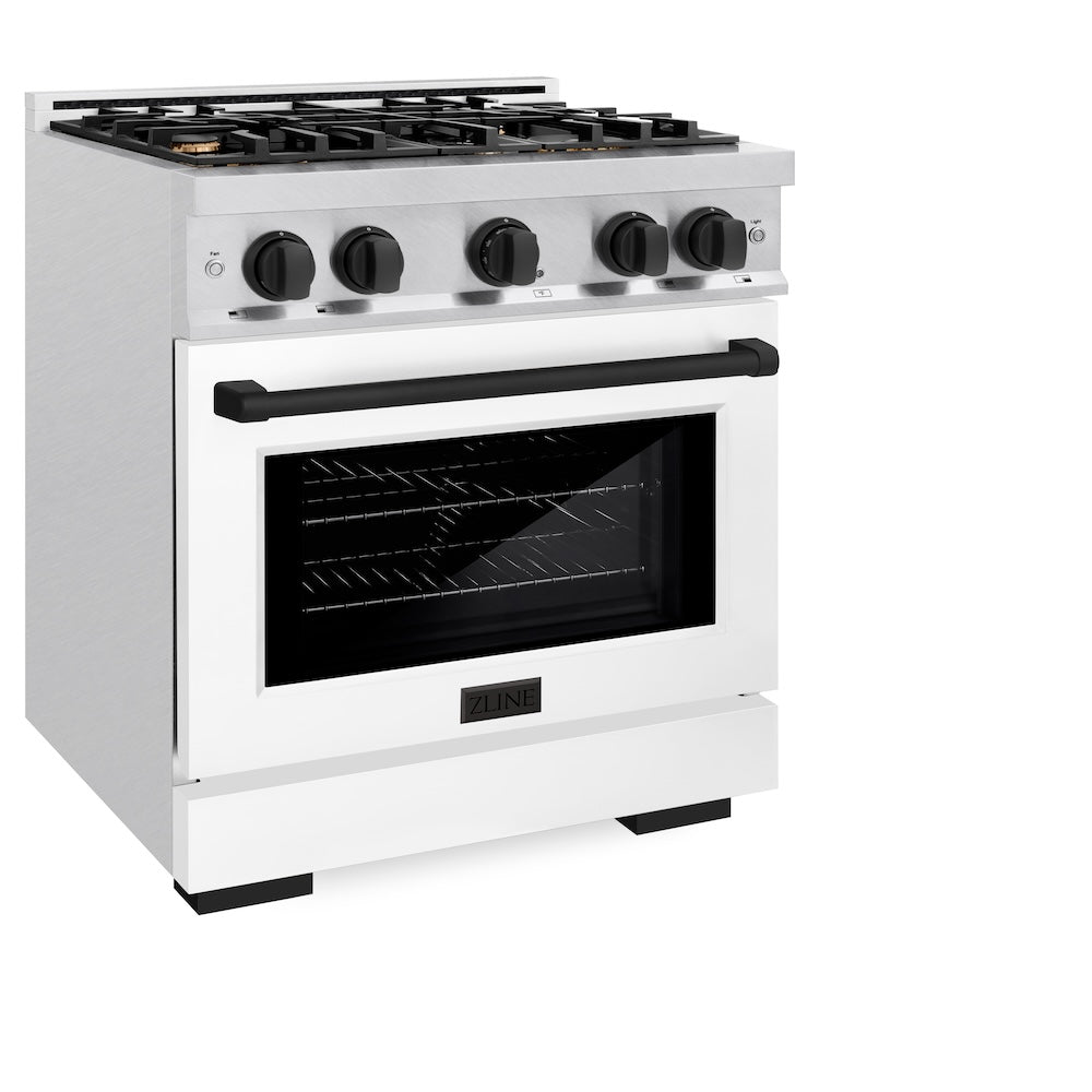 Autograph Edition 30 in. 4.2 cu. ft. Select Dual Fuel Range with 4 Burner Gas Cooktop and Electric Convection Oven HDRSZWM30MB