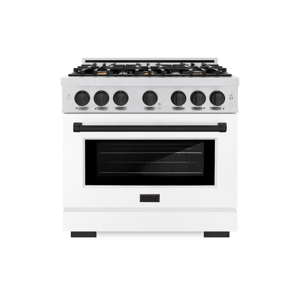 Autograph Edition 36 in. 5.2 cu. ft. Select Dual Fuel Range with 6 Burner Gas Cooktop and Electric Convection Oven HDRSZWM36MB