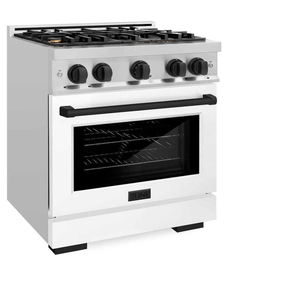 Autograph Edition 30 in. 4.2 cu. ft. Select Dual Fuel Range with 4 Burner Gas Cooktop and Electric Convection Oven HDRZWM30MB