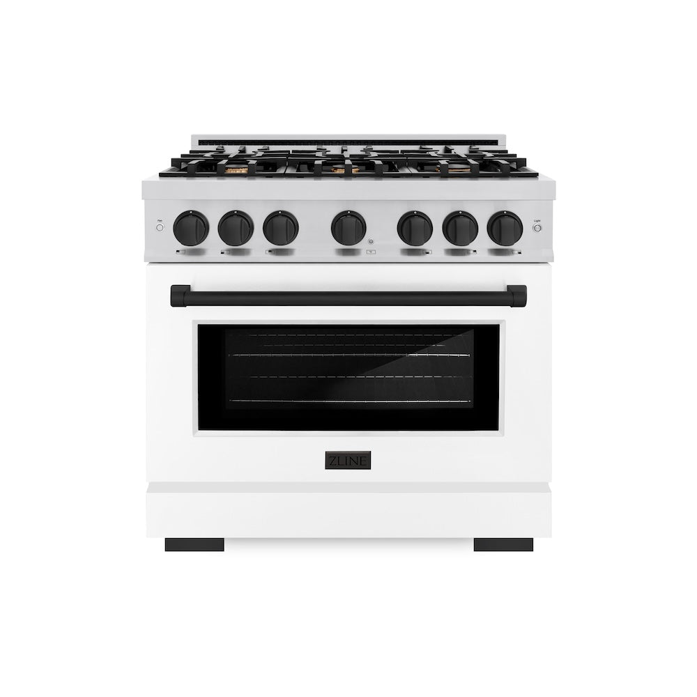 Autograph Edition 36 in. 5.2 cu. ft. Select Dual Fuel Range with 6 Burner Gas Cooktop and Electric Convection Oven HDRZWM36MB