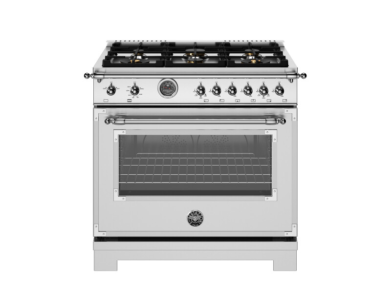 36 inch All Gas Range, 6 Brass Burners and Cast Iron Griddle HER366BCFGMNET