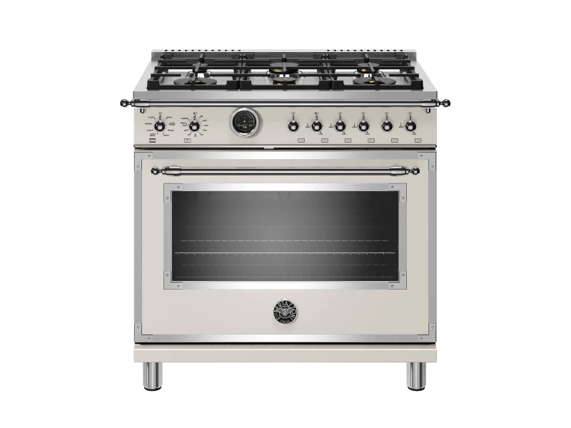 36 inch Dual Fuel Range, 6 Brass Burner, Electric Self-Clean Oven HERT366DFSAVT