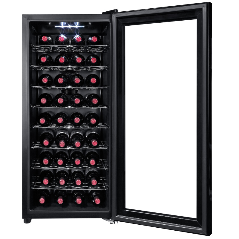 Haier 36 Bottle Wine Cellar Black HEWFT36BXB Picture 1