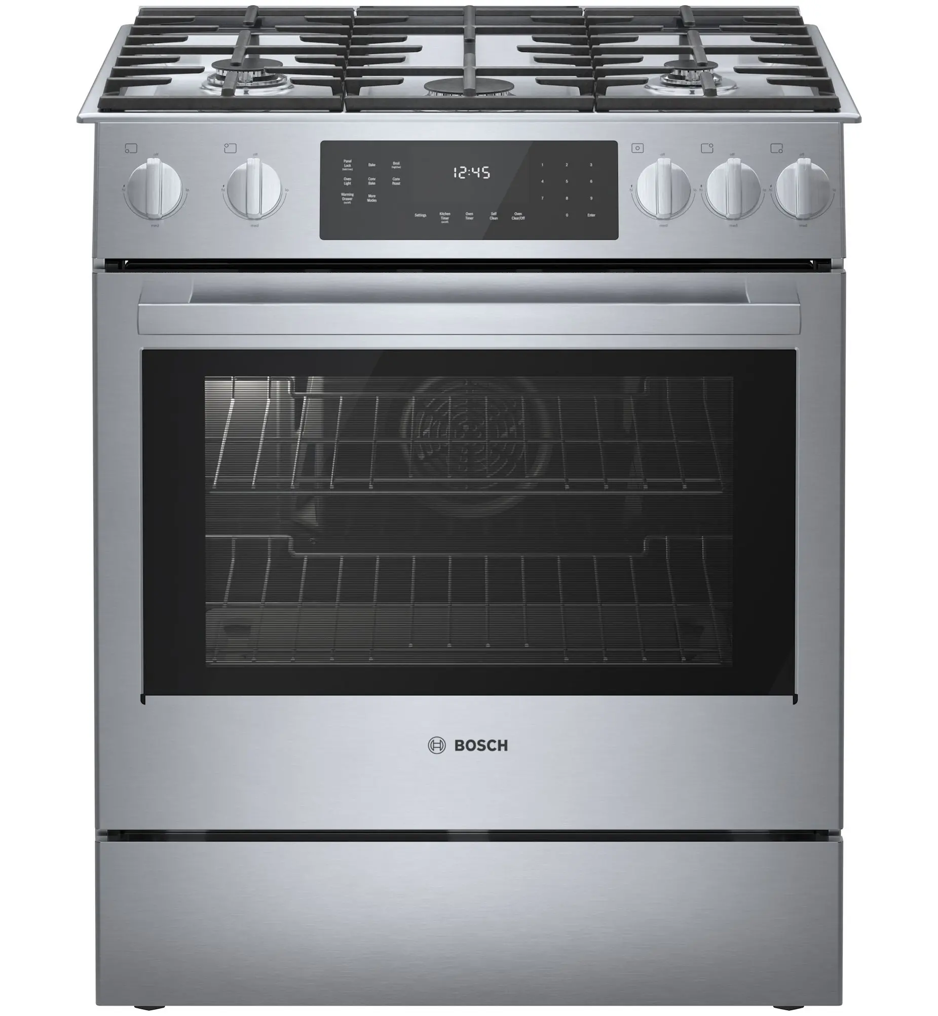 Bosch 800 Series Gas Slide-in Range 30'' Stainless Steel HGI8056UC Picture 1