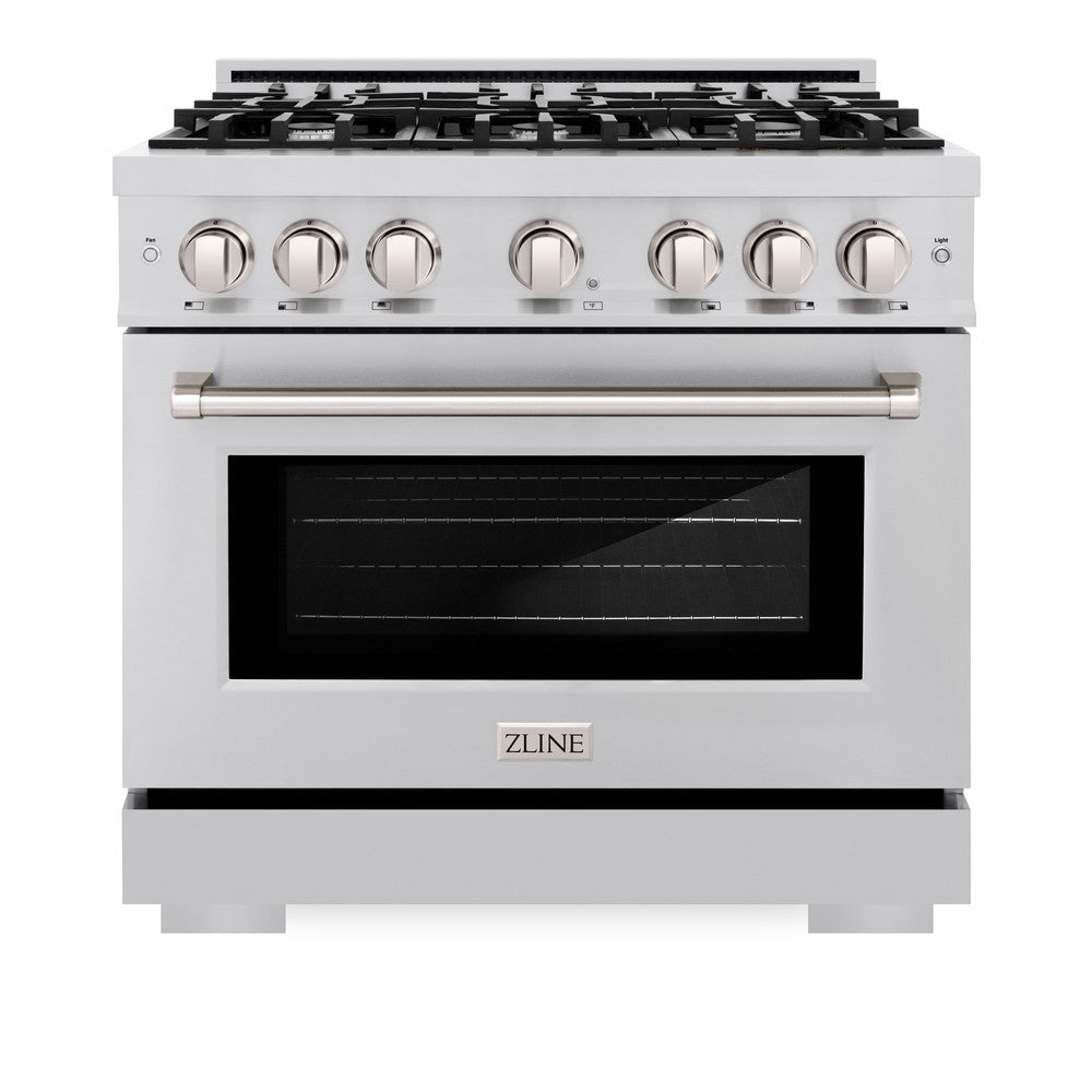 36 in. 5.2 cu. ft. Select Gas Range with 6 Burner Cooktop and Convection Gas Oven HGR36