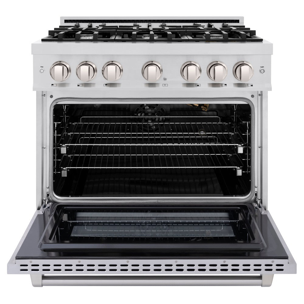 36 in. 5.2 cu. ft. Select Gas Range with 6 Burner Cooktop and Convection Gas Oven HGR36
