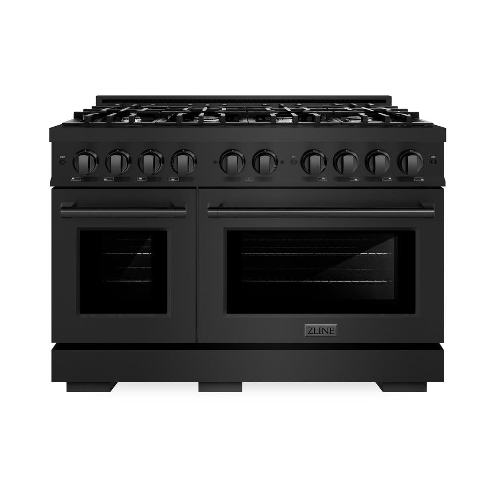 48 in. 6.7 cu. ft. Select Double Oven Gas Range with 8 Burner Cooktop HGRB48